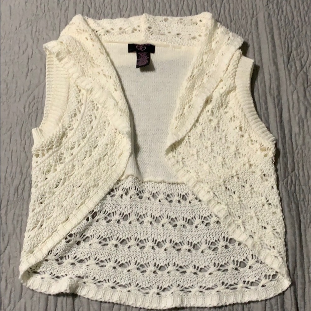 Girls Open Cardigan Sweater